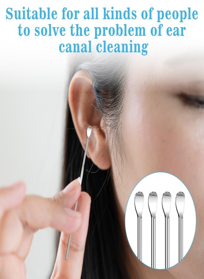 BOHUIZ 50 Pcs Ear Spoon Metal Ear Cleaner Portable Metal Ear Pick Stainless Steel Ear Spoon Earwax Curette Ear Cleaner Tool for Adult - Image 5